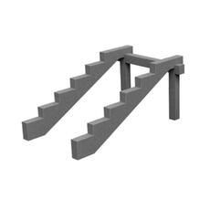 Betonové schody na míru: schodnice, podpěry a podesty