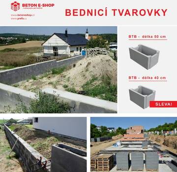 Akční ceny bednicích tvarovek