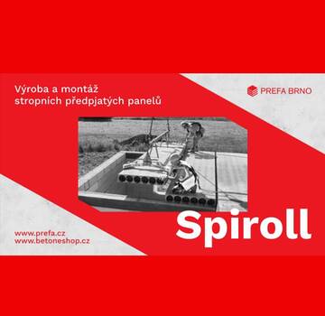 Stropní panely Spiroll - výroba a dodání včetně montáže