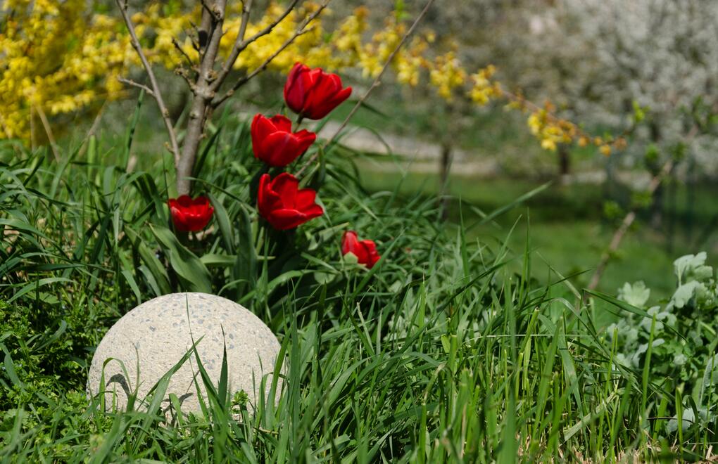 Betonová koule zkrášlí veřejné prostory i soukromé zahrady