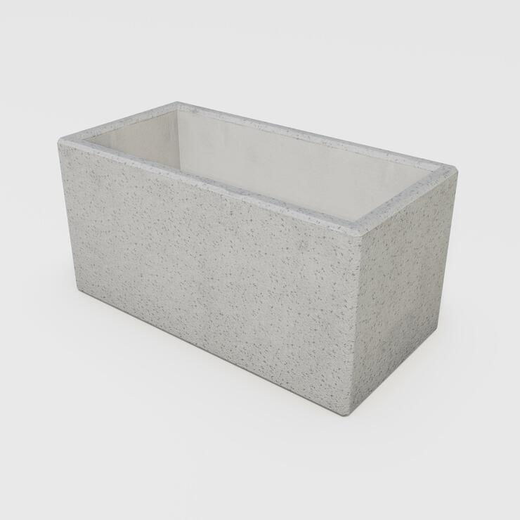 Betonový květináč Laura - BDA 80/40/40 Laura nat tryskaná