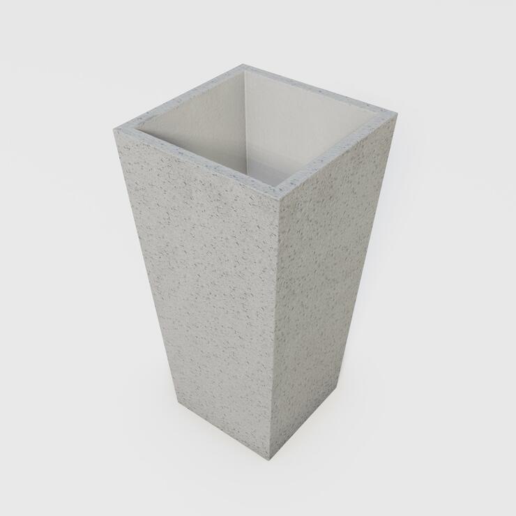 Betonový květináč Sára II - BDA 40/40/80 Sára II nat tryskaný