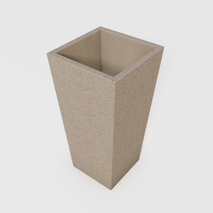 Betonový květináč Sára II - BDA 40/40/80 Sára II bez tryskaný