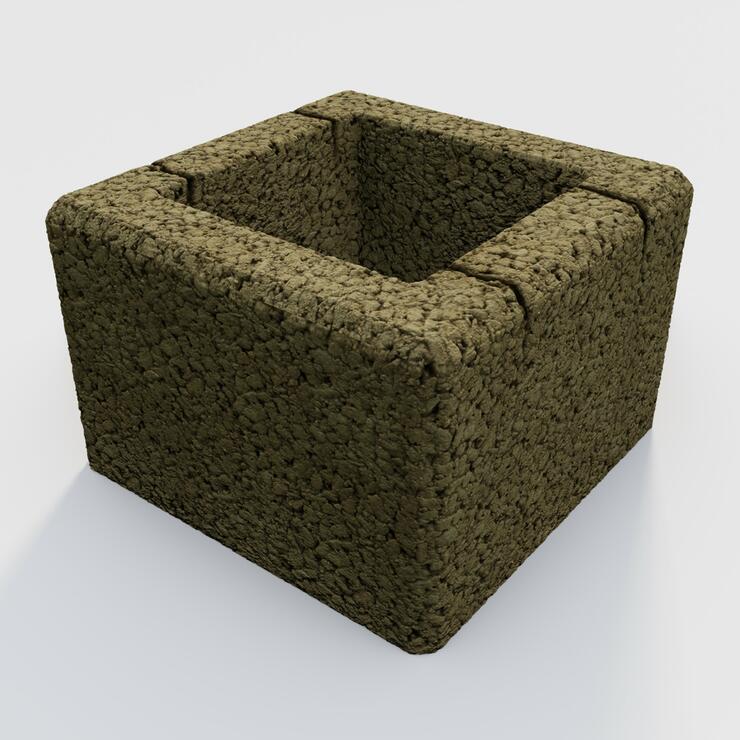 Betonová plotová tvárnice GARDELOT® sloupová 30x30 - GRL 30/30/20 hrubý povrch pis