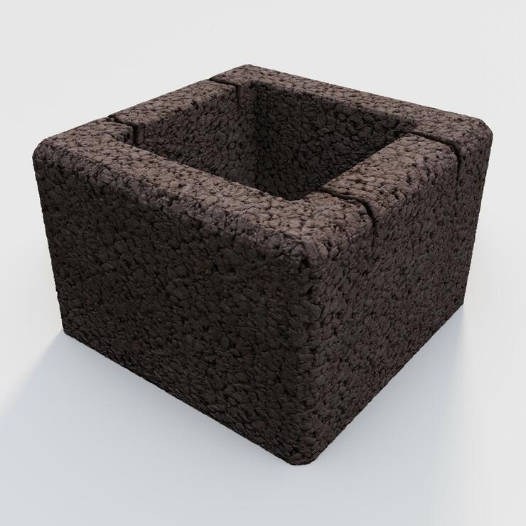 Betonová plotová tvárnice GARDELOT® sloupová 30x30 - GRL 30/30/20 hrubý povrch tmh