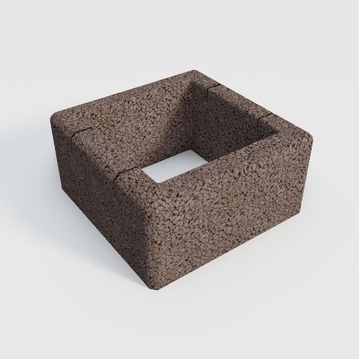 Betonová plotová tvárnice GARDELOT® sloupová 40x40 - GRL 40/40/20 hrubý povrch tmh