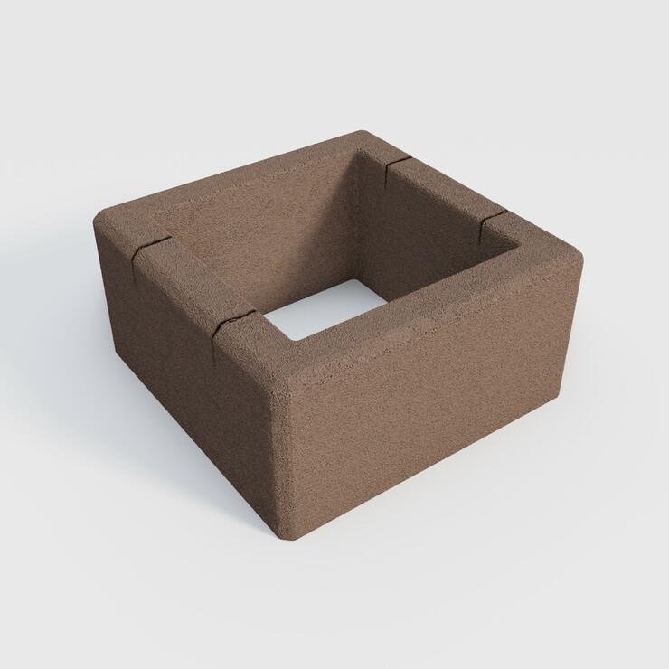 Betonová plotová tvárnice GARDELOT® sloupová 40x40 - GRL 40/40/20 jemný povrch kar