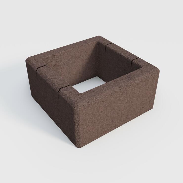 Betonová plotová tvárnice GARDELOT® sloupová 40x40 - GRL 40/40/20 jemný povrch tmh