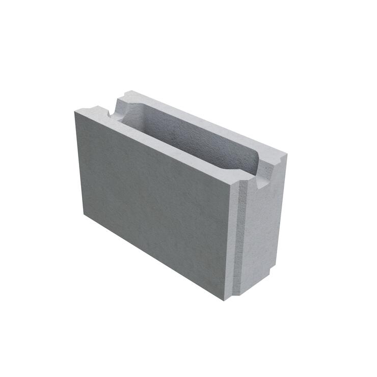 Ztracené bednění: Betonové bednicí tvarovky - délka 40 cm - BTB 40/15/25 - pero - drážka