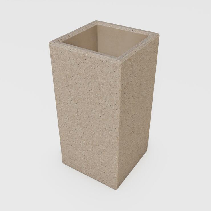 Betonový květináč Zora - BDA 40/40/80 Zora bez tryskaná