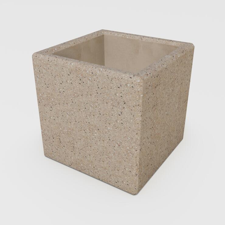 Betonový květináč Nela - BDA 40/40/40 Nela bez tryskaná