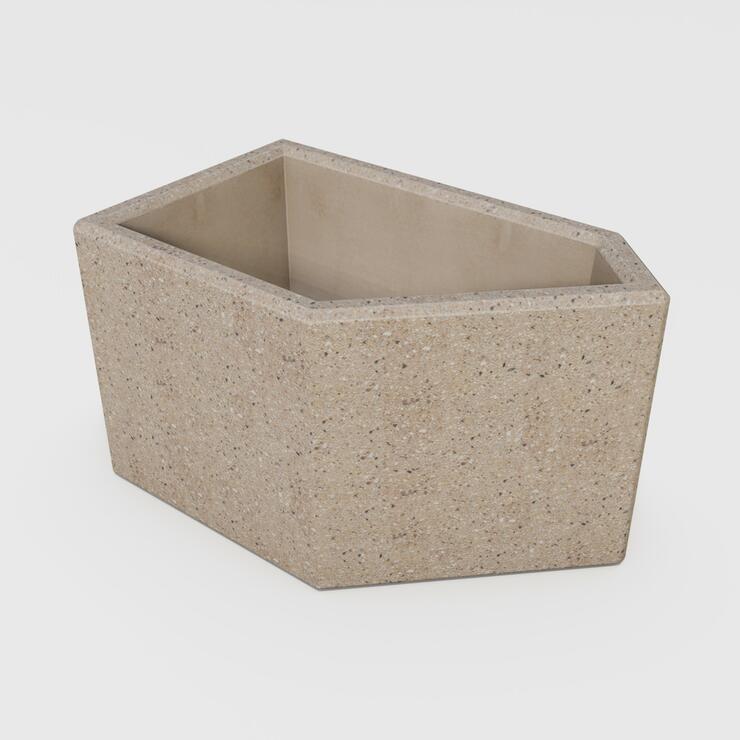Betonový květináč Stela - BDA 68/40/40 Stela bez tryskaná