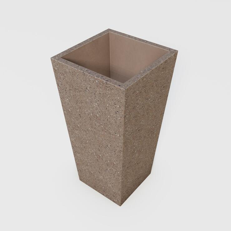 Betonový květináč Sára II - BDA 40/40/80 Sára II kar tryskaný