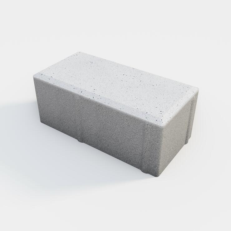 Betonové dlažební kameny GRANIT® 20x10 - GRANIT 20/10/8 II jemně vymývaná bílá