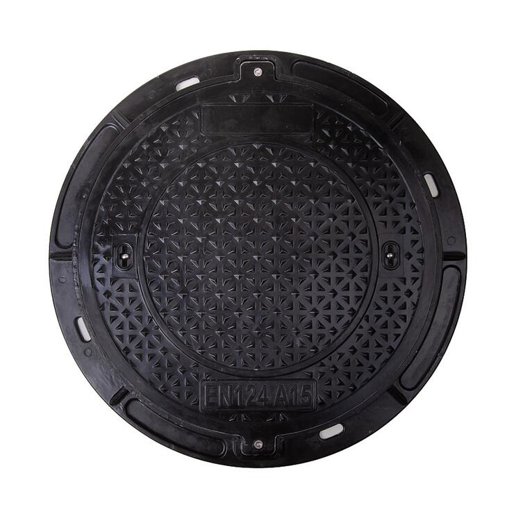 Poklop kompozitní kruhový SMC 600 mm A15 uzamykatelný - Poklop kompozitní kruhový SMC 600mm A15 uzamykatelný