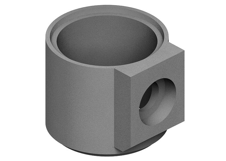 Průběžný dílec s odtokem pro uliční vpusť 450 - TBV-Q 45/45 SO 15 PVC