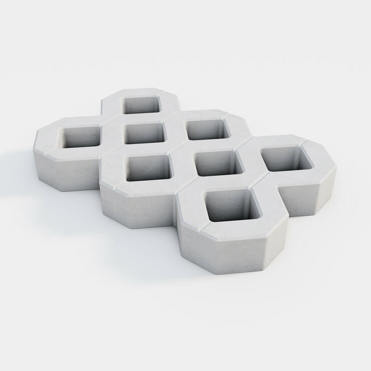 Betonová zatravňovací dlažba ANDEZIT® - ANDEZIT 60/40/8 II nat