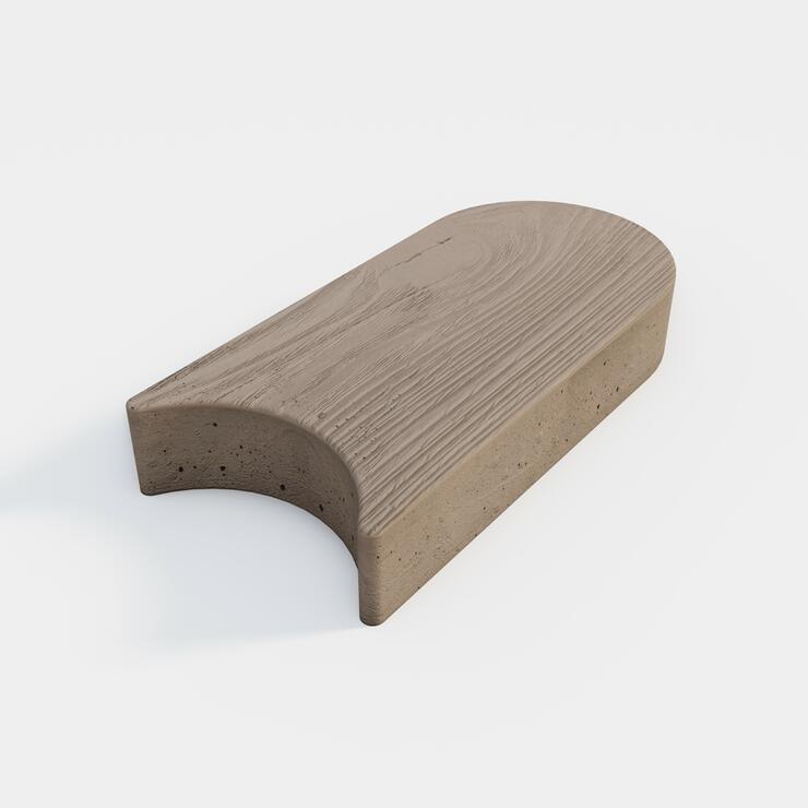 Betonová trávníková pojezdová obruba DEKOR dřevo - TPO 27,5/13/4,5 D bez