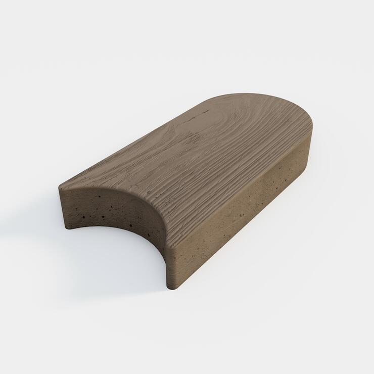 Betonová trávníková pojezdová obruba DEKOR dřevo - TPO 27,5/13/4,5 D kar