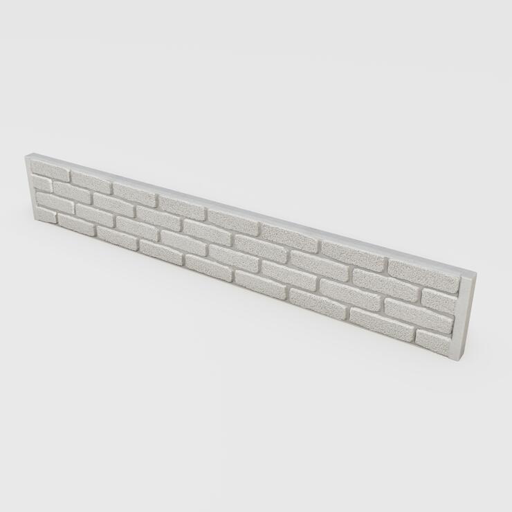 Betonová plotová deska: jednostranný reliéf CIHLA RELIÉFNÍ - PLT 196/5/30 DPJ CR nat
