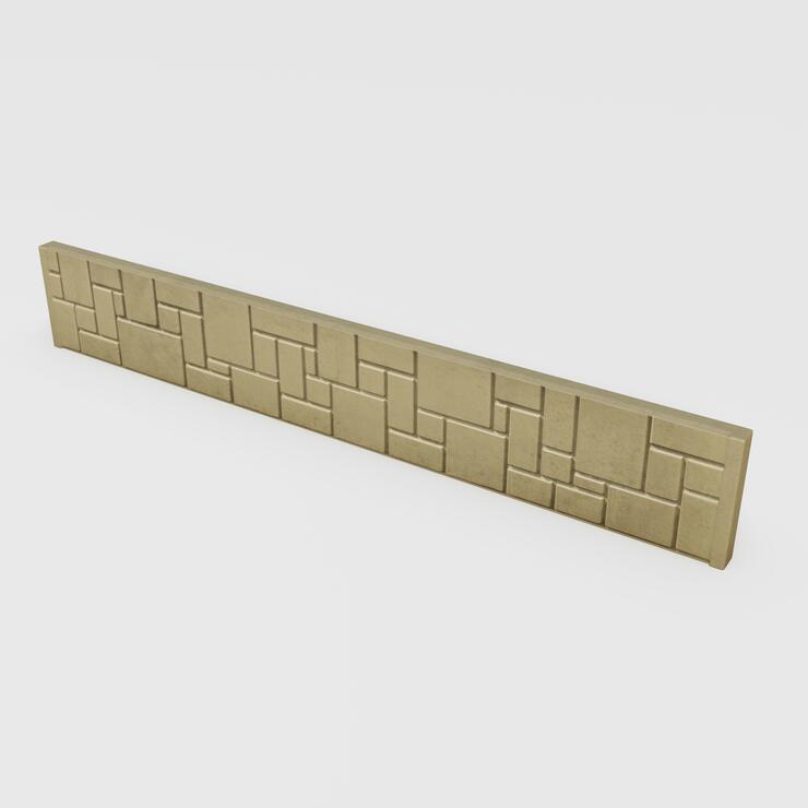 Betonová plotová deska: jednostranný reliéf HAKLÍK - PLT 196/5/30 DPJ H pis