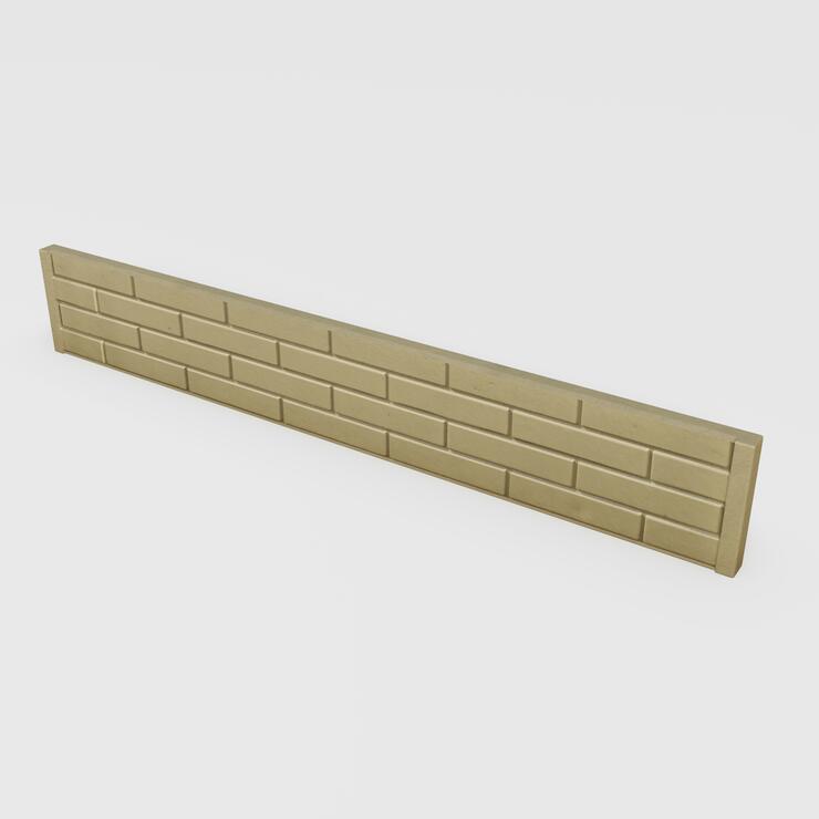 Betonová plotová deska: jednostranný reliéf LÍCOVKA - PLT 196/5/30 DPJ L pis