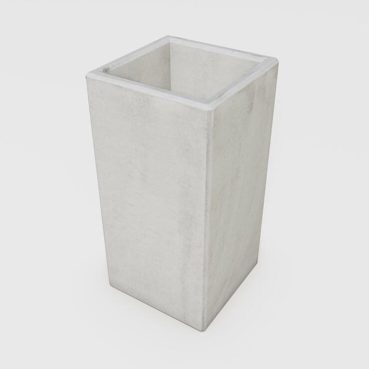 Betonový květináč Zora - BDA 40/40/80 Zora nat