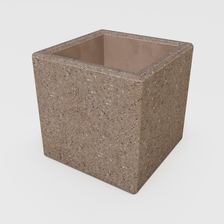 Betonový květináč Nela - BDA 40/40/40 Nela kar tryskaná