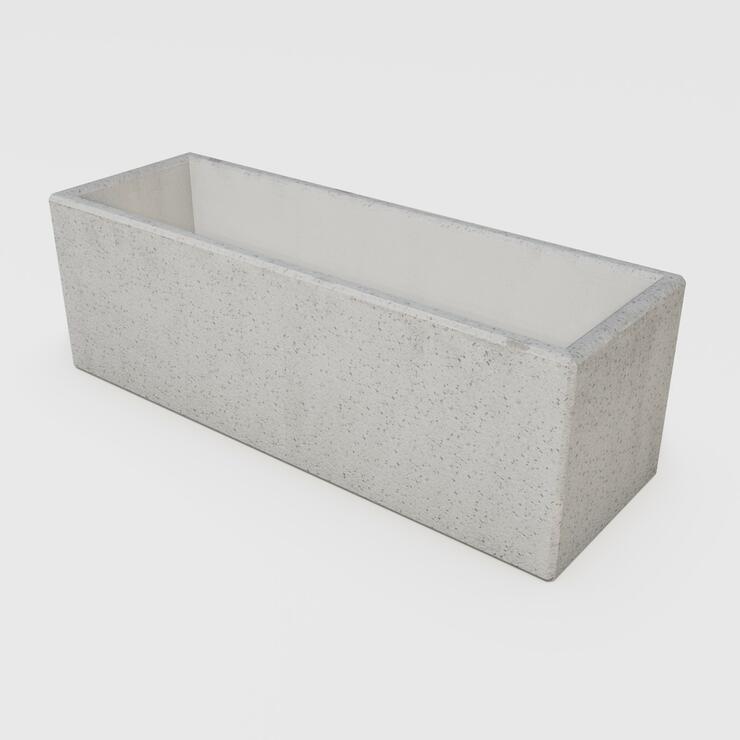 Betonový květináč Sandra - BDA 120/40/40 Sandra nat tryskaná