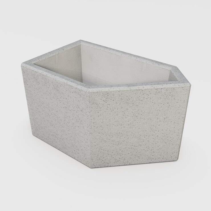 Betonový květináč Stela - BDA 68/40/40 Stela nat tryskaná