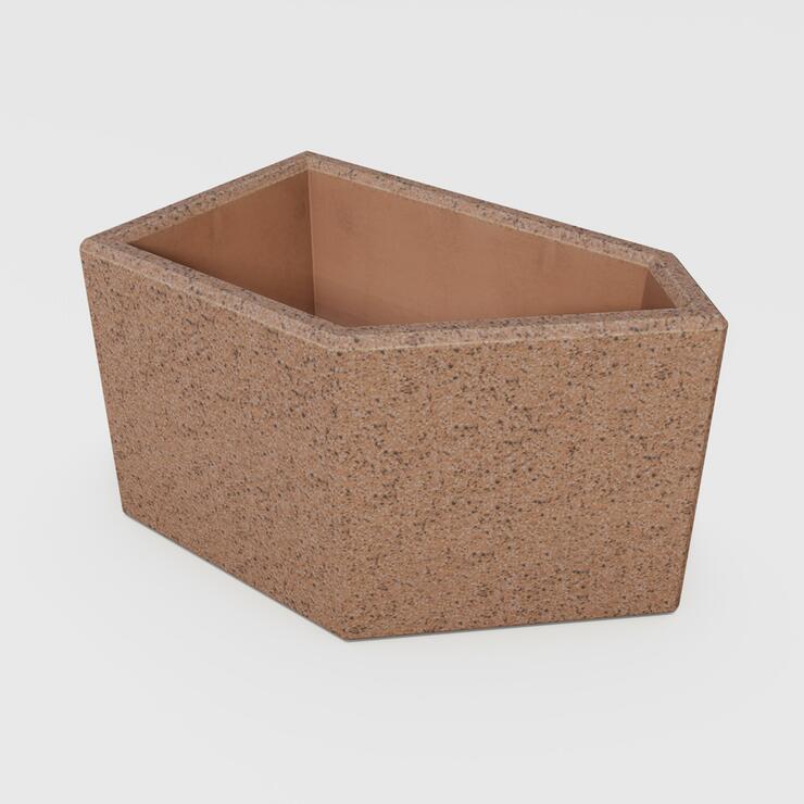Betonový květináč Stela - BDA 68/40/40 Stela cer tryskaná