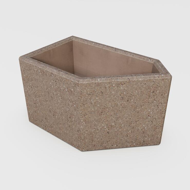 Betonový květináč Stela - BDA 68/40/40 Stela kar tryskaná