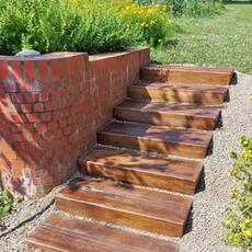 Betonové schodišťové bloky a desky DEKOR dřevo