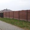 Betonový plot DEKOR oboustranný reliéf DŘEVO barva karamelová - náhled č.3