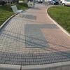 Betonová dlažba GRANIT® barva natural a červená