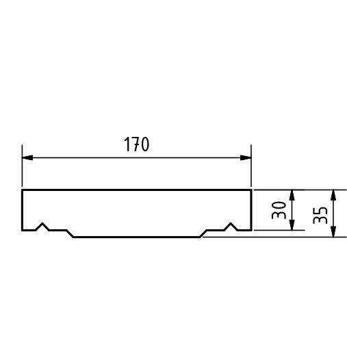 Betonová krycí deska TK1 - Nákres rozměrů - foto č.2