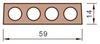 Betonové stropní panely PZD 59/14 vylehčené - Nákres rozměrů - náhled č.2