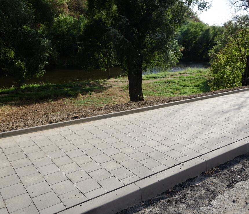 Betonová dlažba GRANIT® 20/20 - nesražená hrana, barva natural - foto č.5