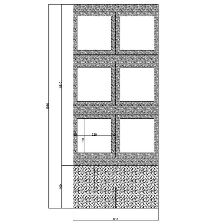Kolumbárium Prefa 6 - Nákres rozměrů - foto č.10