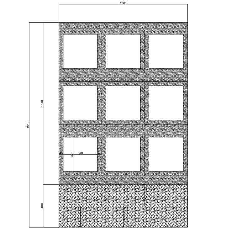 Kolumbárium Prefa 9 - Nákres rozměrů - foto č.12