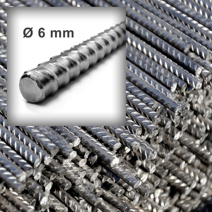 Ocelové žebírkové tyče - foto č.1