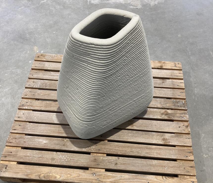 Váza Jessica z 3D tištěného betonu - foto č.11