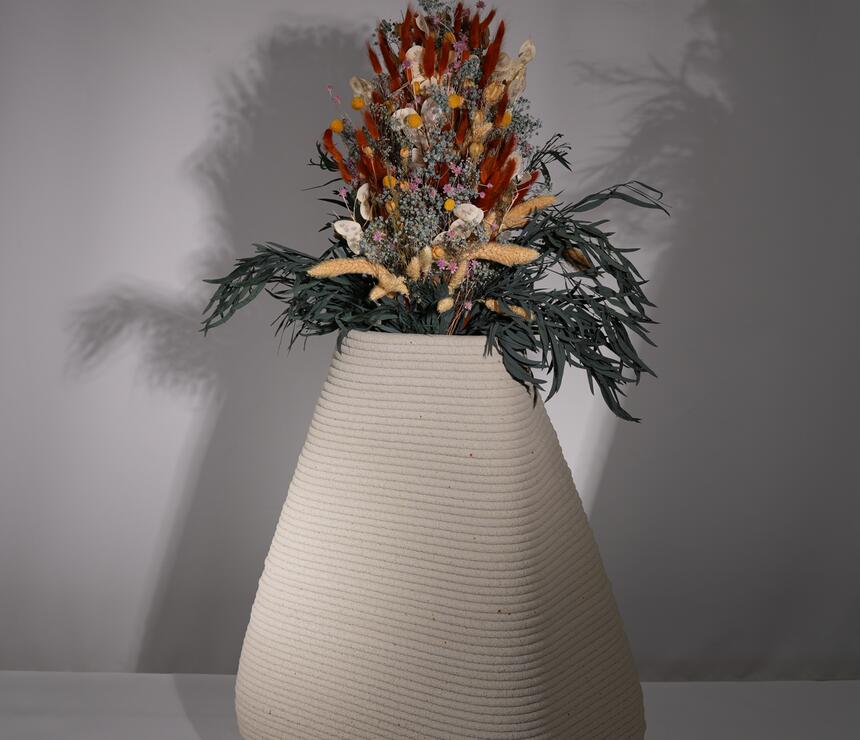 Váza Jessica z 3D tištěného betonu - foto č.2