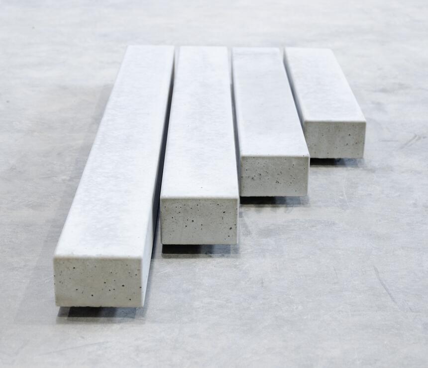 Betonové palisády obdélníkové hladké, barva natural - foto č.4