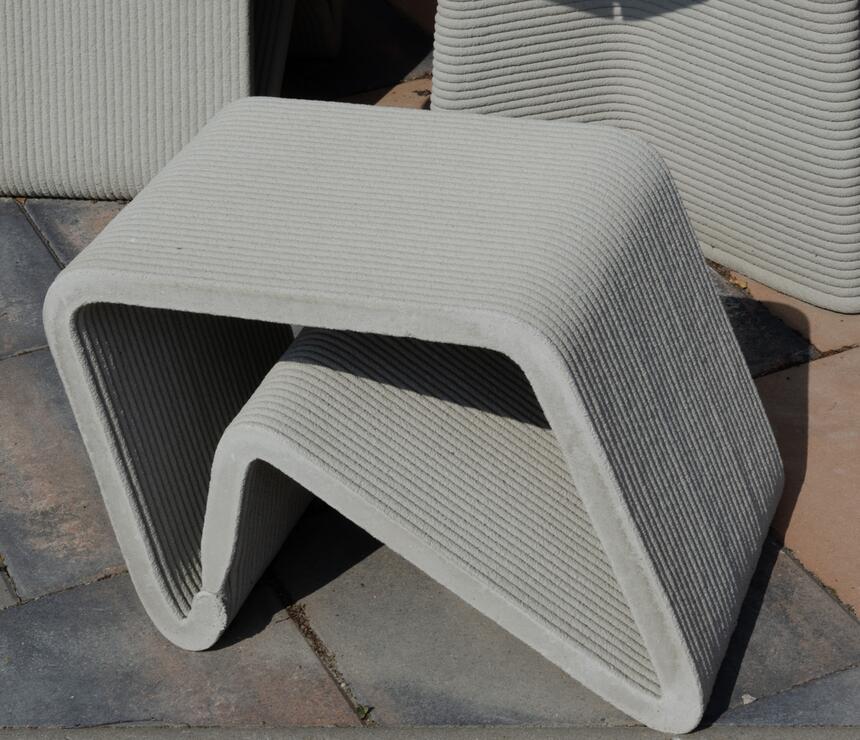 Stolička Oliver 3D tisk beton - foto č.3