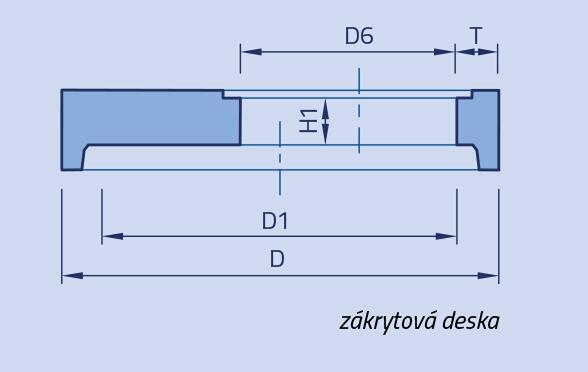Betonové šachtové zákrytové desky - Nákres rozměrů - foto č.3