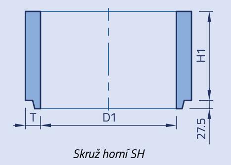 Skruž horní - Nákres rozměrů - foto č.3