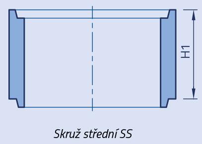 Skruž betonová střední pro uliční vpusť 450 - Nákres rozměrů - foto č.3