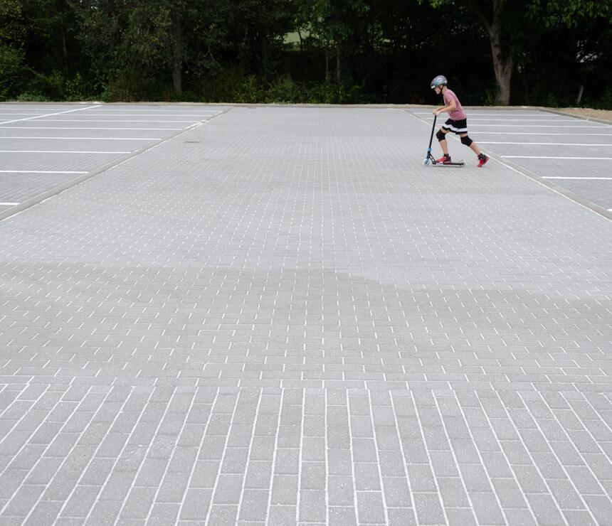 Betonová vsakovací dlažba GRANIT® AQUA, barva natural - foto č.11