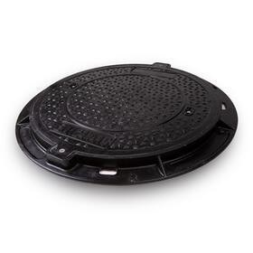 Poklop kompozitní kruhový SMC 600 mm A15 uzamykatelný